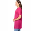 Woman Within Plus Size Perfect Short-Sleeve Shirred V-Neck Tunic - 4 of 4