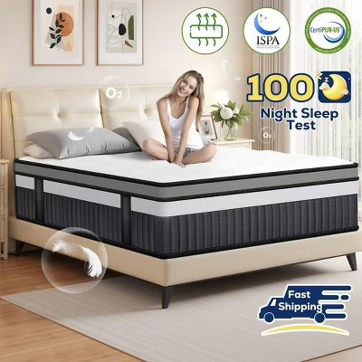 King Mattress 14 inch Mattress King Size, Cooling Memory Foam Mattress in a Box, Medium-Firm for Pressure Relief&Cooler Sleep, CertiPUR-US