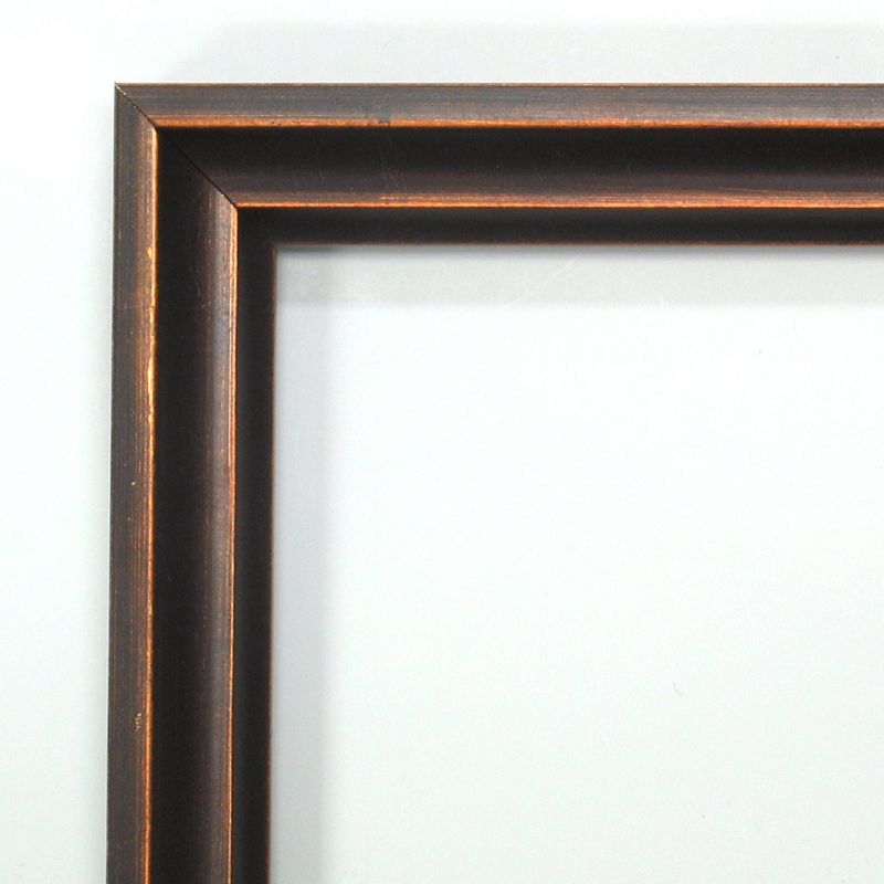 30&#34; x 24&#34; Non-Beveled Dark Bronze Scoop Wood Wall Mirror - Amanti Art, 3 of 10