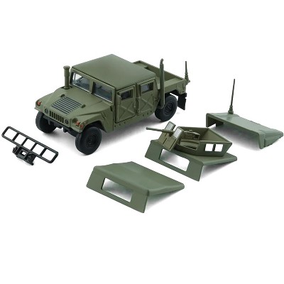 HUMVEE 4-CT Military Vehicle Olive Green with Alternative Tops 1/64 Diecast Model Car by BM Creations