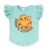The Juniper Shop SmileyWorld Smart Cookie Circle Flutter Sleeve Tee - 3 of 4