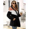 Coolmee Hooded Cardigan for Women Oversized Sweatshirt Fuzzy Fleece Blanket Hoodie Jacket with Front Button Down - 4 of 4