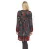 Women's Paisley Floral Embroidered Sweater Dress - 3 of 4