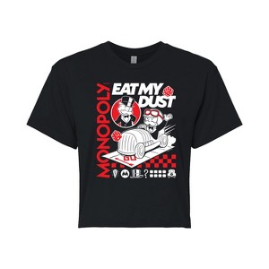 Women's - Monopoly - Monopoly Eat My Dust Cropped Graphic T-Shirt - 1 of 4