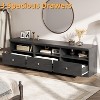 TV Stand for TVs Up to 75", 70in Entertainment Center with Storage Drawer and Open Shelves, Mid Century Modern Media Cabinet for Living Room - 2 of 4