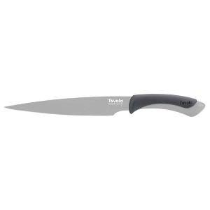 Tovolo Comfort Grip 8.5" Slicing Knife Oyster Gray 14013-201: High Carbon Stainless Steel Blade, Dishwasher-Safe - 1 of 4