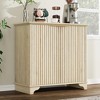 Fluted Buffet Sideboard With Storage, Kitchen Cabinet With Adjustable Shelves - 2 of 4
