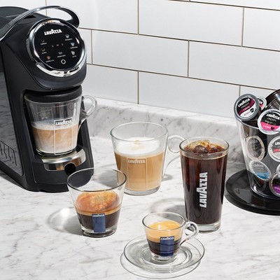 Black Semi-Automatic Pod Compatible Coffee Machine