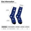 Silver Stars Women Printed Crew Socks Funny Funky Socks Soft Polyester Novelty Gifts for Artists Men - 2 of 4