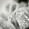 7"H and 6.25"H Sullivans Crystal Glass Swirl Ornaments - Set of 2  Clear Christmas Ornaments - 2 of 2