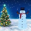 60 Inch Plush Lantern Snowman Indoor Outdoor Christmas Holiday Decoration - 4 of 4