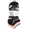 Memoi Women's 6 Pair Pack Camoflauge and Hearts Low Cut Socks Assorted Colors 9-11 - 2 of 3