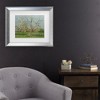 Trademark Fine Art - Laszlo Mednyanszky Orchard trees in blossom, 1900-10 Matted Framed Art - 2 of 4