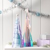 12" Christmas Tinsel Tree Decor Iridescent - Wondershop™ - 2 of 3