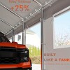 Garvee 13'x25' Heavy Duty Oversized Carport - Portable Garage with 1.0mm Steel Poles & 14 Mil Waterproof PE Canopy,Gray - 3 of 4