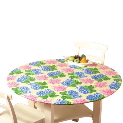 Collections Etc Collections Etc. Patterned Fitted Table Cover with Soft Flannel Backing and Durable Wipe-Clean Vinyl Construction