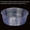 Unique Bargains Indoor Outdoor Plastic Plant Pots Saucer Flower Drip Trays Clear 10 Pcs - 4 of 4