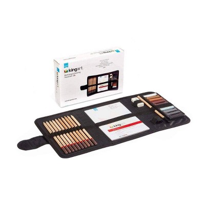 Kingart 25pc Sketching & Drawing Travel Art Set