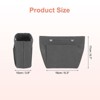 Unique Bargains Portable Makeup Bags and Organizers Encrypted Felt Purse Insert 6.7 x 3.9 x 6.3 Inch - 2 of 4