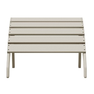 WestinTrends Dylan Outdoor Patio HDPE Adirondack Ottoman Footrest - 1 of 4
