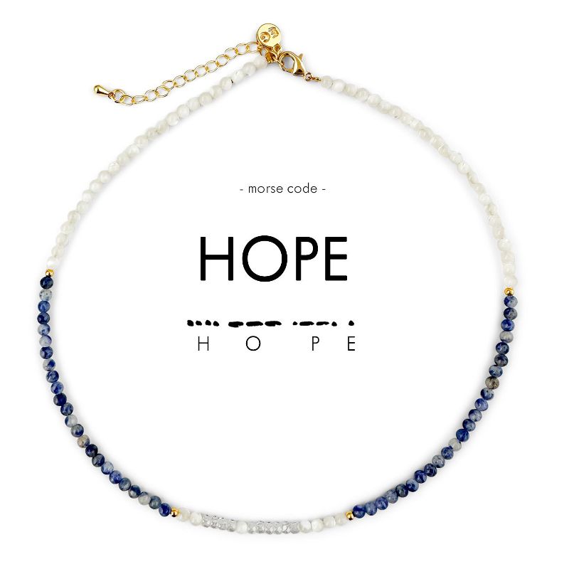ETHIC GOODS Women's 2mm Morse Code Necklace [HOPE], 1 of 6