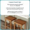 Now Furniture 24" Counter Stool, Wooden Backless Bar Height Kitchen Stool - 4 of 4