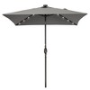 Sonkuki 6.5 FT LED Square Outdoor Patio Umbrella Market Table Umbrella - 2 of 4