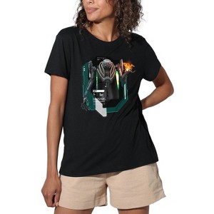 Women's Star Trek Prodigy Drednok, Deadly Robot Enforcer Loose T-Shirt Black - 1 of 4
