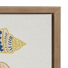 18" x 24" Sylvie Ocean Treasures Framed Wall Canvas by Alicia Schultz Gold - Kate & Laurel: Modern Nautical Decor, Vertical Display - 3 of 4