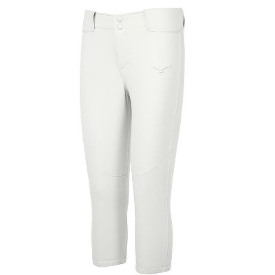 white mizuno softball pants