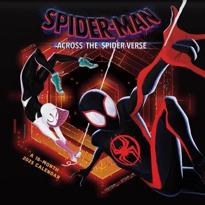 Trends International 2025 Spider-Man Across The Spider-Verse Wall Calendar: Monthly 12x12" Multicolored Paper for All Ages