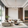 DORESshop 8-Light Modern Farmhouse Gold Chandelier for Dining Room Over Table,Hanging Ceiling Candle Chandeliers - 3 of 4