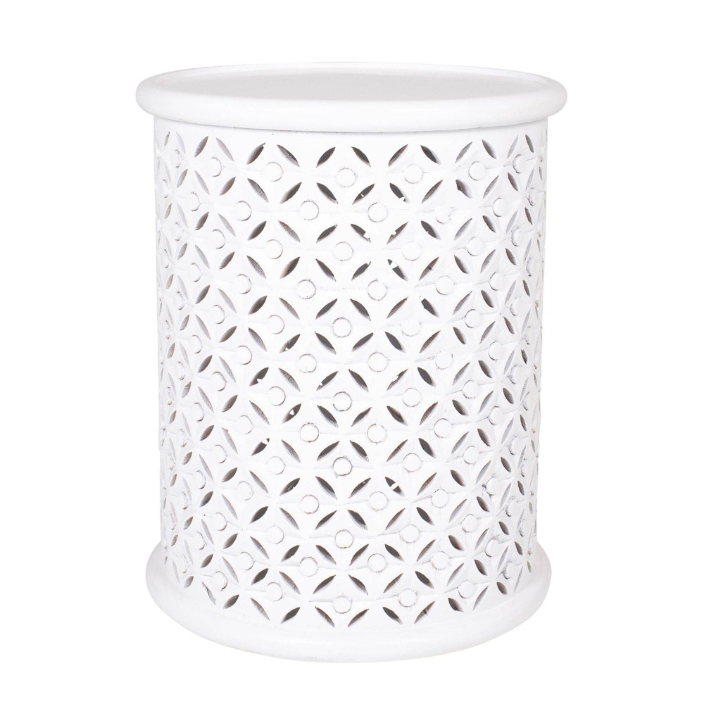 Jasmine Accent Table White East at Main For Sale