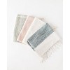 Slickblue Cotton Hand Towel with Ribbed Stripes, Handwoven Washable Kitchen or Bathroom Towel, 21x27, 4 Color Options - 4 of 4