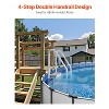 VEVOR Swimming Pool Ladder, 4-Step Double Handrails Stairs with Non-slip Heavy Duty Steps, Reliable 400 lbs Max Load Capacity, Grey - 3 of 4