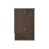 Keloyid Haimyy Solid Wood Frame Queen Murphy Bed Chest with Built-in Charger and 2 Strong Drawer - 4 of 4