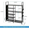 SEVOBAL 35 Pairs Shoe Rack 6 Tier Shoe Shelf Shoe Storage, Shoe Organizer for Entryway Stackable Shoe Holder Shoe Stand, Black, 43"*20"*10" - 3 of 4