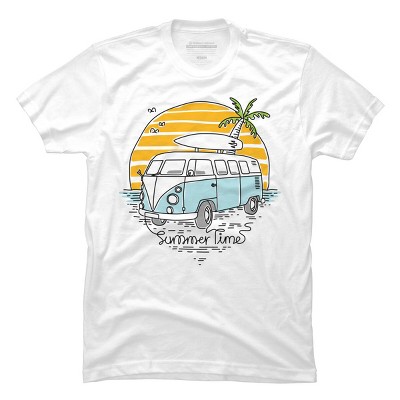 Men's Design By Humans Summer Time By quilimo T-Shirt