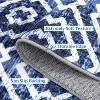 Modern Geometric Washable Area Rug,Low-Pile Non-Slip Non-Shedding Carpet for Living Room, Bedroom & Nursery - 3 of 4