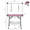 KTMBDW 36/42/46'' Dog Grooming Table, Folding Pet Grooming Table with Adjustable Arm and Clamps, Portable Non-Slip Grooming Table for Pet at Home - 2 of 4