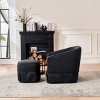 Swivel Chair With Ottoman, Accent Chairs Swivel Armchair, Reading Chairs For Bedroom Comfy, Accent Chairs Modern-Cuddlewood - 2 of 4