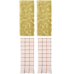 REGALWOVEN 4 Pcs Cotton Bathroom Absorbent Soft Boho Hand Towel - 1 of 4