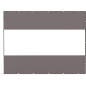 DOMETOUR Heavy Duty Outdoor Clear PVC Curtain, Waterproof & Tearproof, for Patios/Gazebos/Pergolas, Privacy Screen, 10'H x 13'W, Gray - 1 of 4