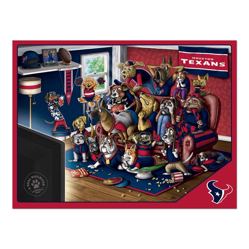 NFL Houston Texans Purebred Fans &#39;A Real Nailbiter&#39; Puzzle - 500pc, 3 of 4