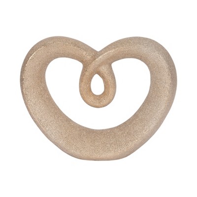 Abstract Heart Sculpture for Kitchen Decor or Table Display - Modern Decorations and Statues for Living Room, Shelf Styling, or Entryway Accent