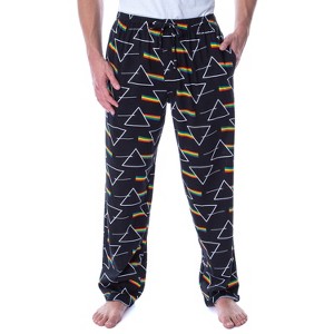 Pink Floyd Pajama Pants Adult Dark Side of the Moon Prism Sleep Lounge Pants - 1 of 4