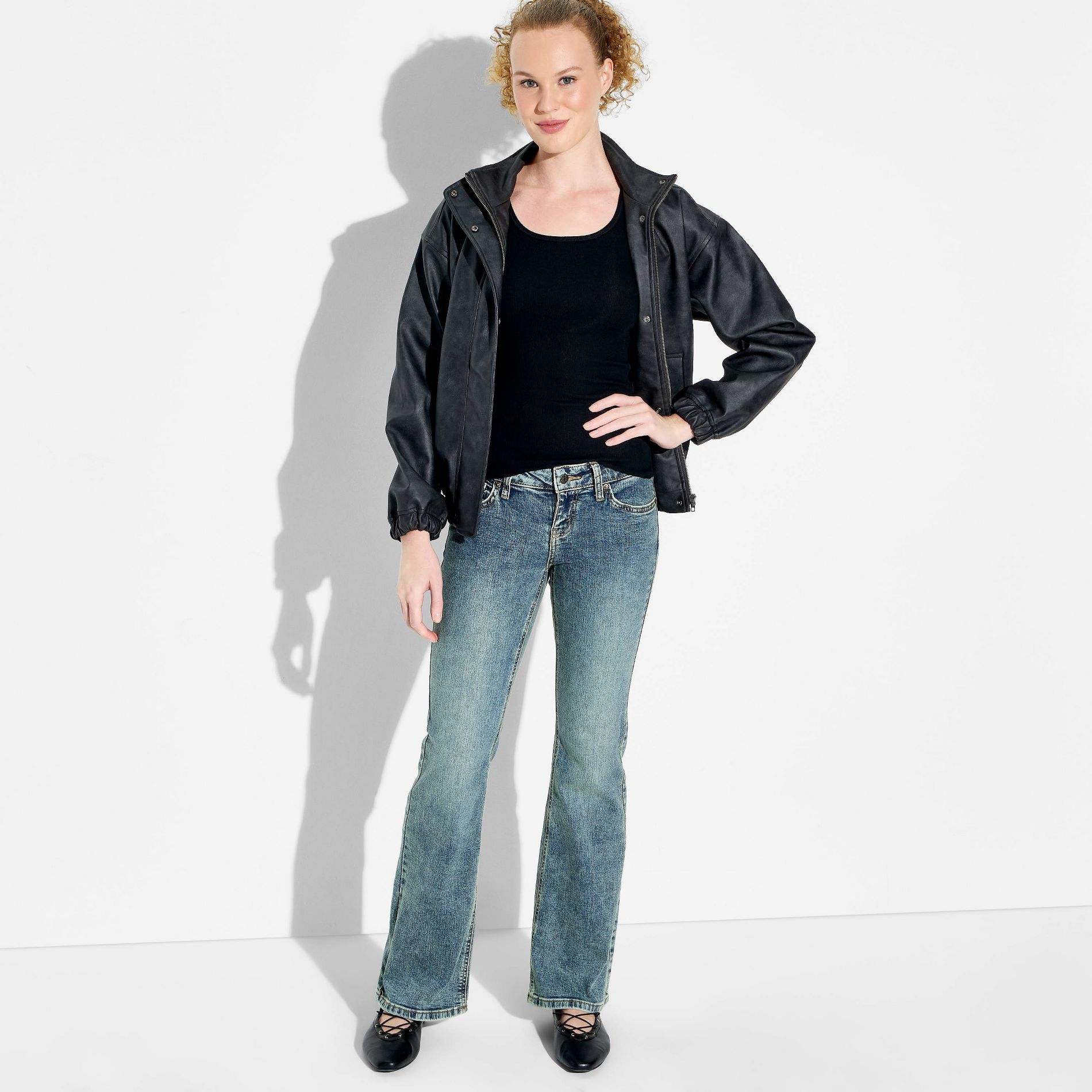 Women's Low-Rise Flare Babyboot Pants - Wild Fable™