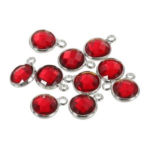 Unique Bargains DIY Craft Jewelry Making Necklace Crystal Birthstone Pendant 10 Pcs - 1 of 4