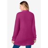 Woman Within Plus Size Long-Sleeve Polo Shirt - 3 of 4