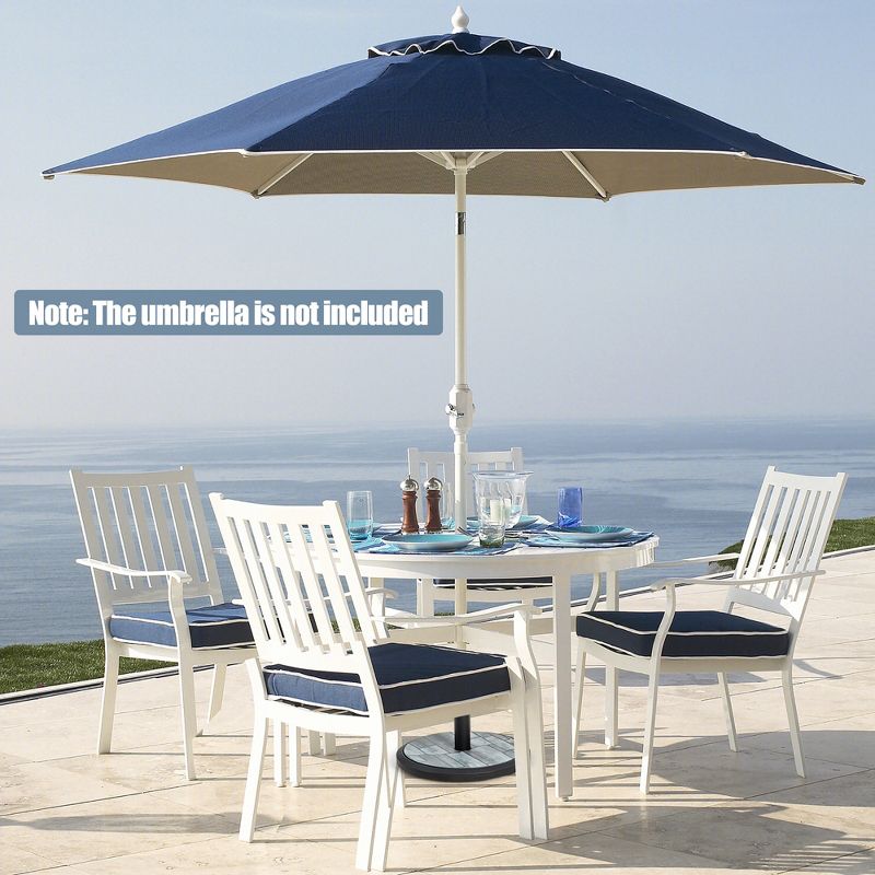 Costway 19'' Patio 35 LBS Round Umbrella Base Stand Holder 1.4''-1.9'' Market Table Outdoor, 5 of 11